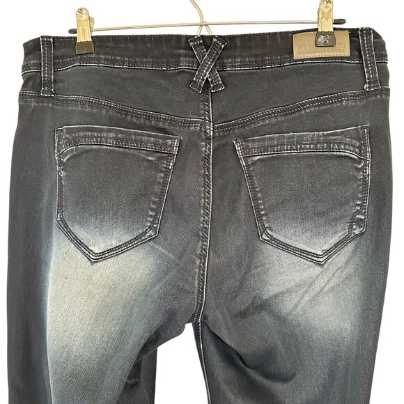 Hydraulic Super Skinny Bailey Low Rise Blue Jeans Size 14W - Picture 6 of 12